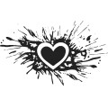 Gm Grunge Vector Heart 12